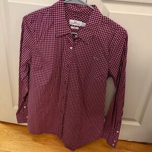 Vineyard Vines pink and blue Gingham Shirt